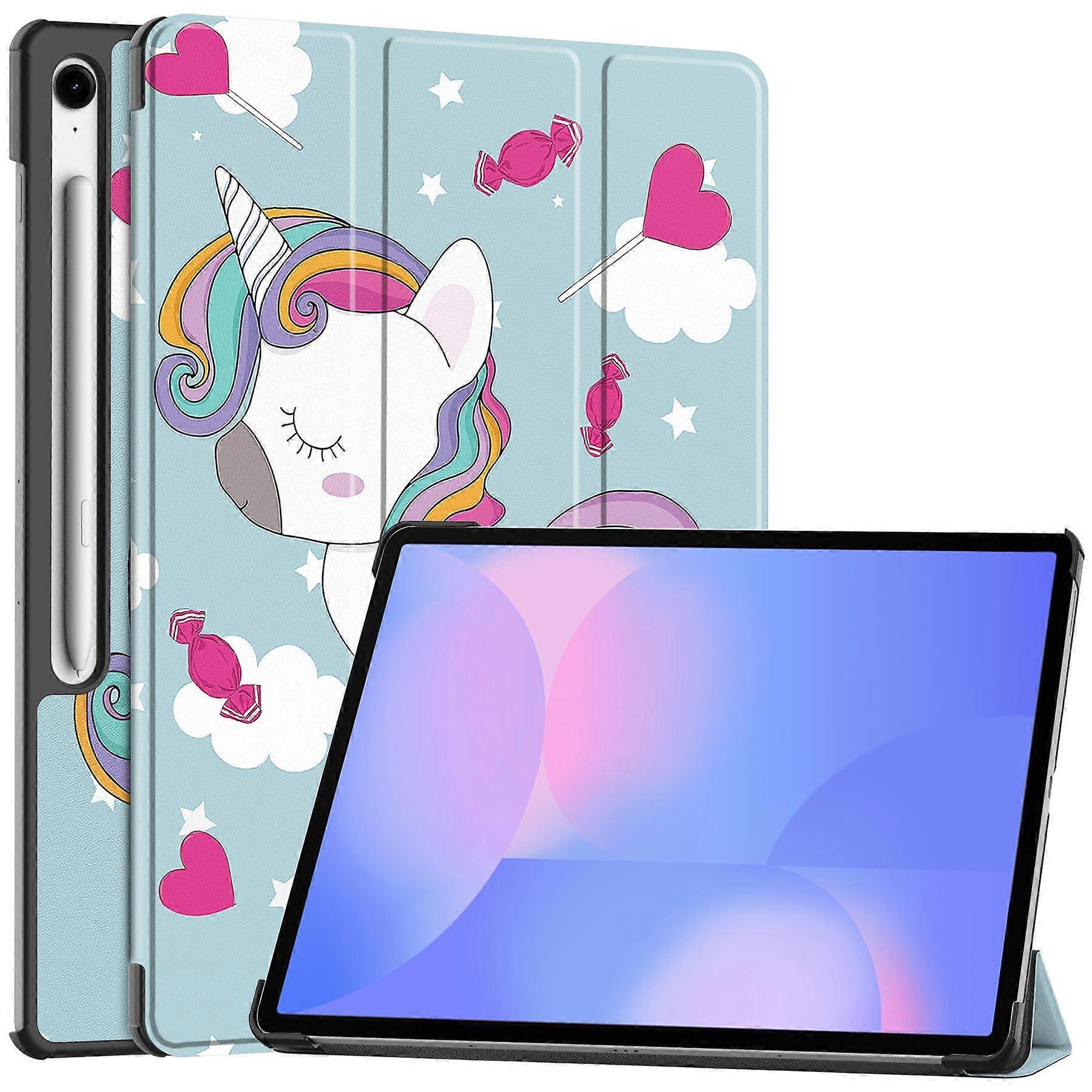 For Samsung Galaxy Tab S10 FE+ Case Pattern Print Leather Stand Tablet Cover