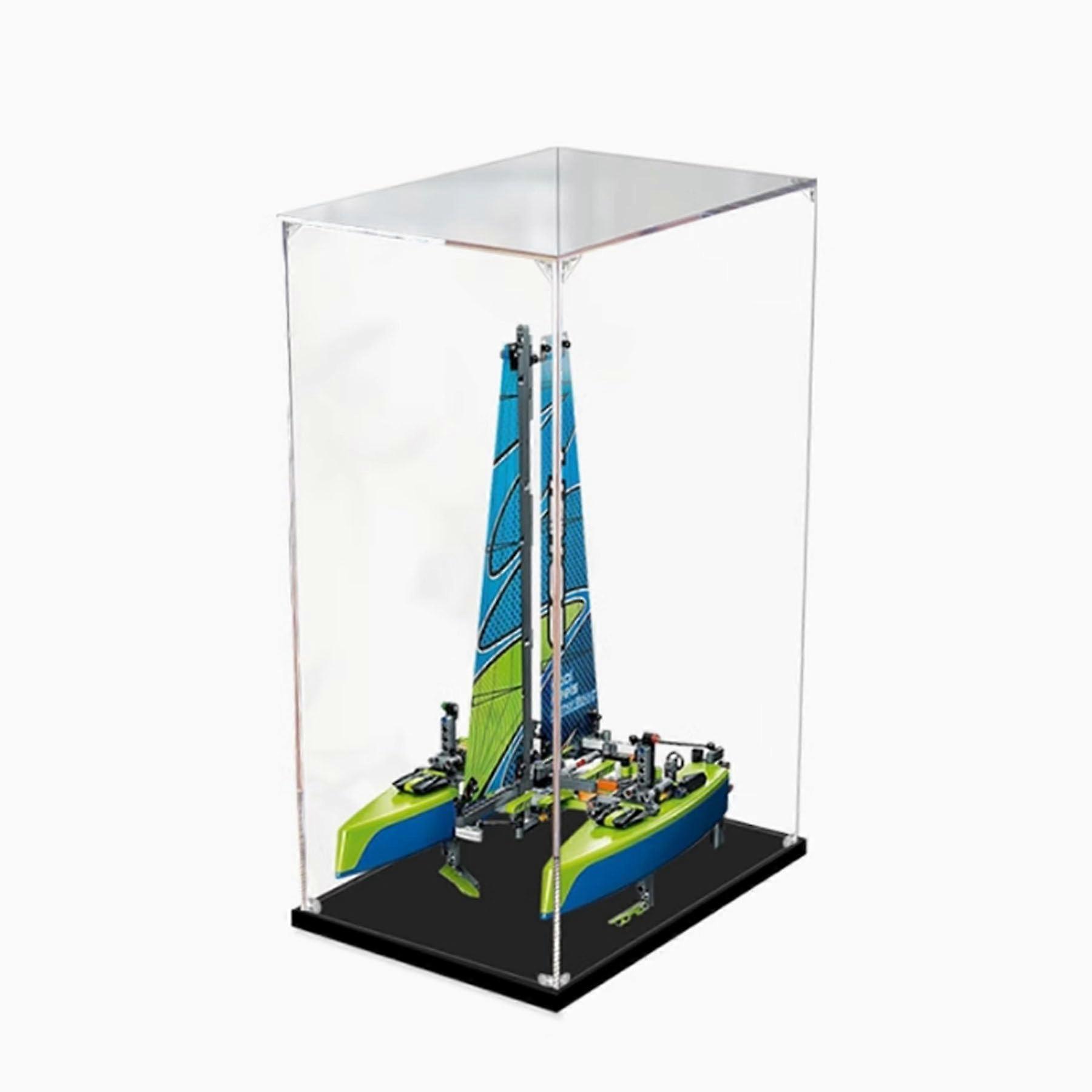 Acrylic Display Case for  42105 Catamaran, Clear Dustproof 3mm Box with Easy DIY Assembly