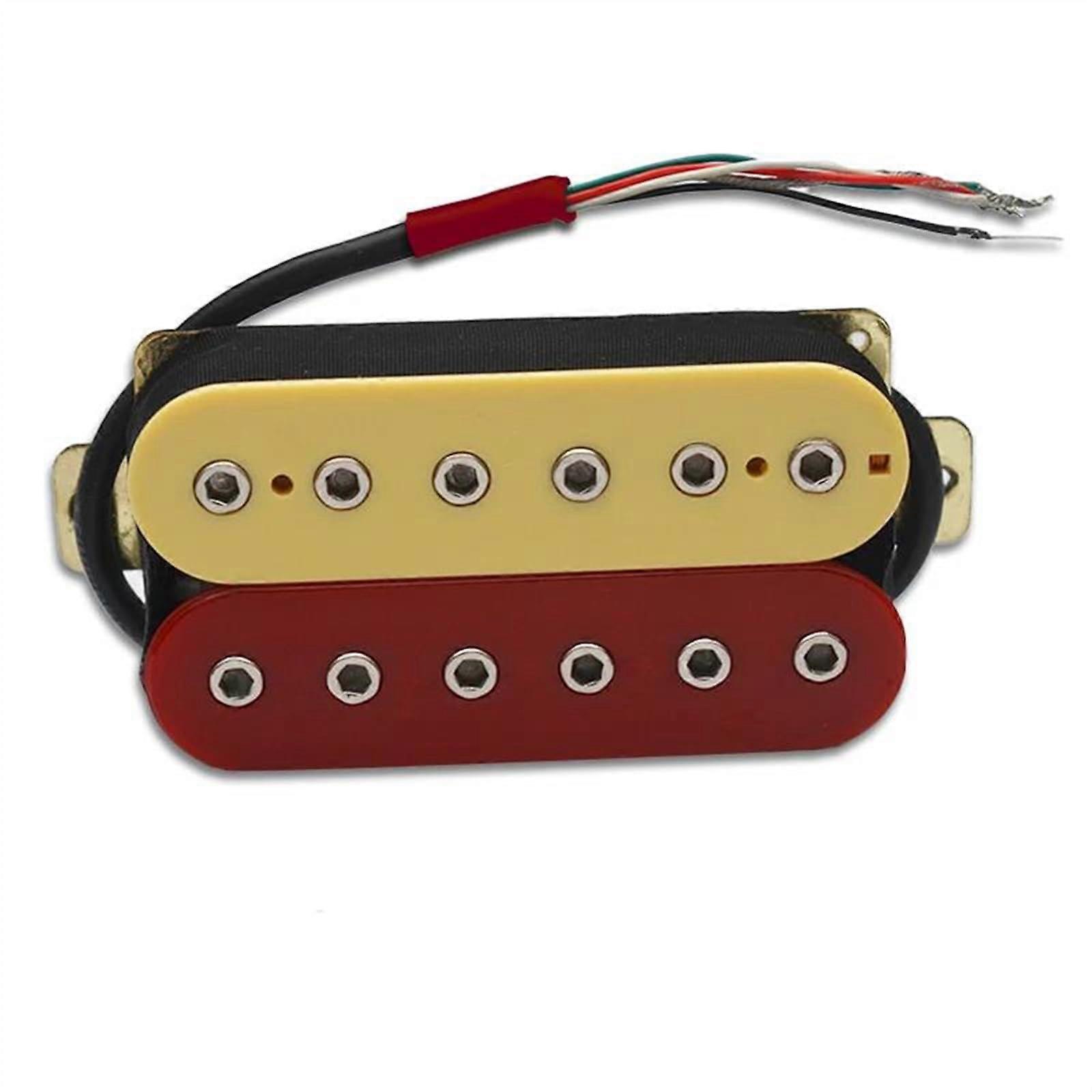 Electric Guitar Humbucker Pickup Set 6 String Coil Split Noise Reduction Adjustable Pole Pieces