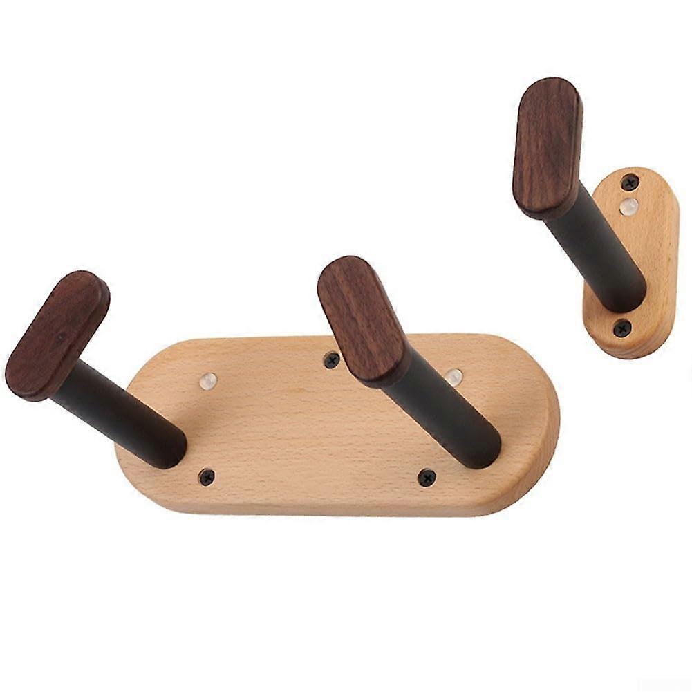 Guitar Wall Hanger with Adjustable Angle, Silicone Pads and Pick Holder for Multiple Instruments