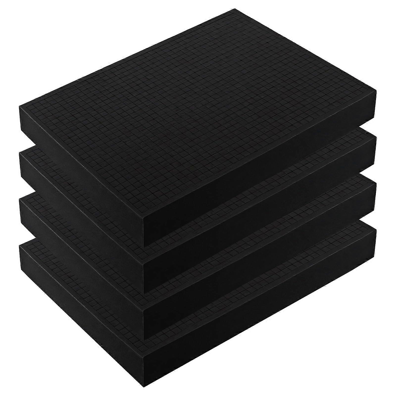 Foam Inserts for Pelican Case, 4pcs  Grid Design, Shock Absorbing Stackable Polyurethane Organizer