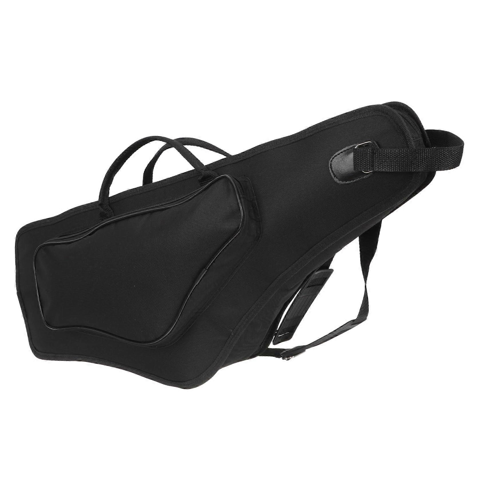 Alto Saxophone Case with Shockproof Thickened Padding and Adjustable Shoulder Strap for Concerts