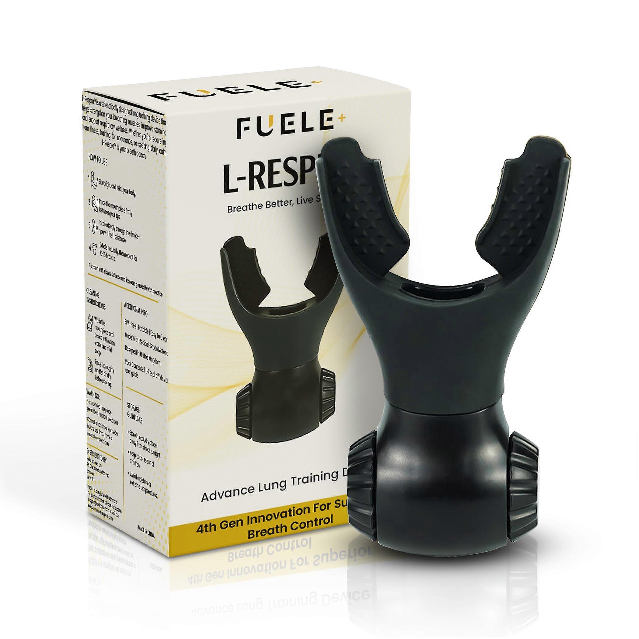 Respiratory Trainer with Advanced Resistance Control, 4th Gen Breath Exercise Device for Athletes