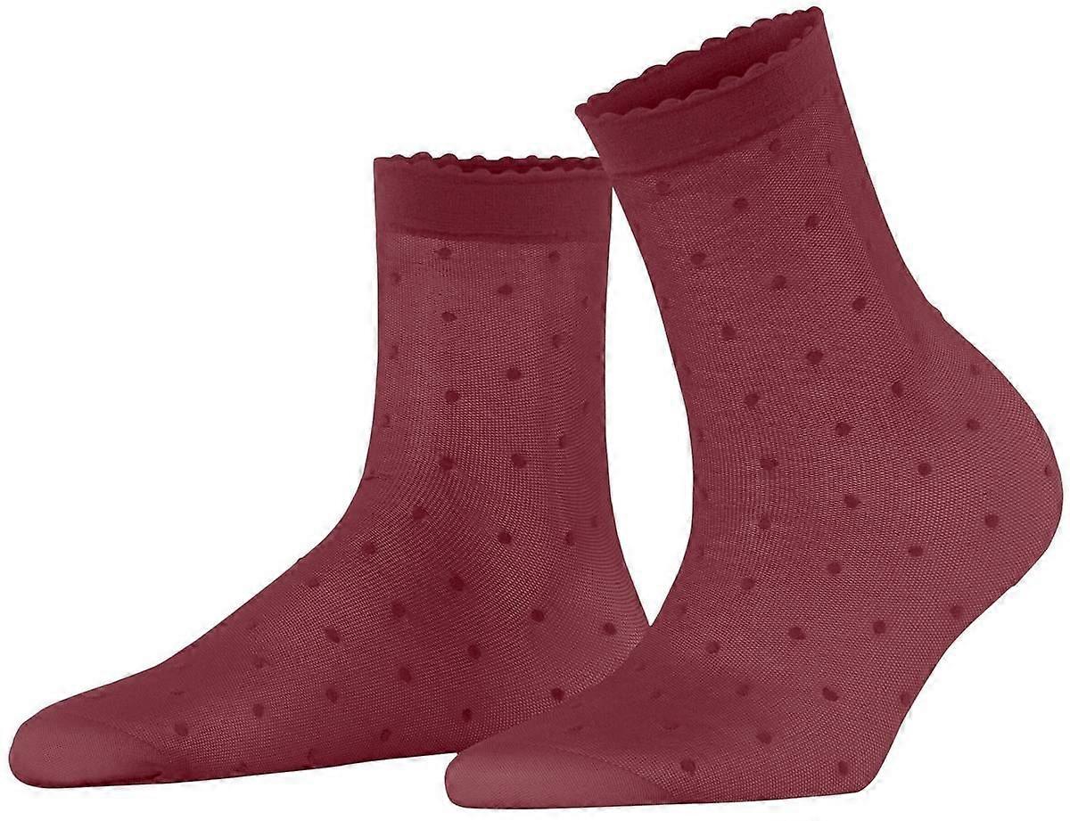 Falke Dot 15 Denier Socks - Ruby Red