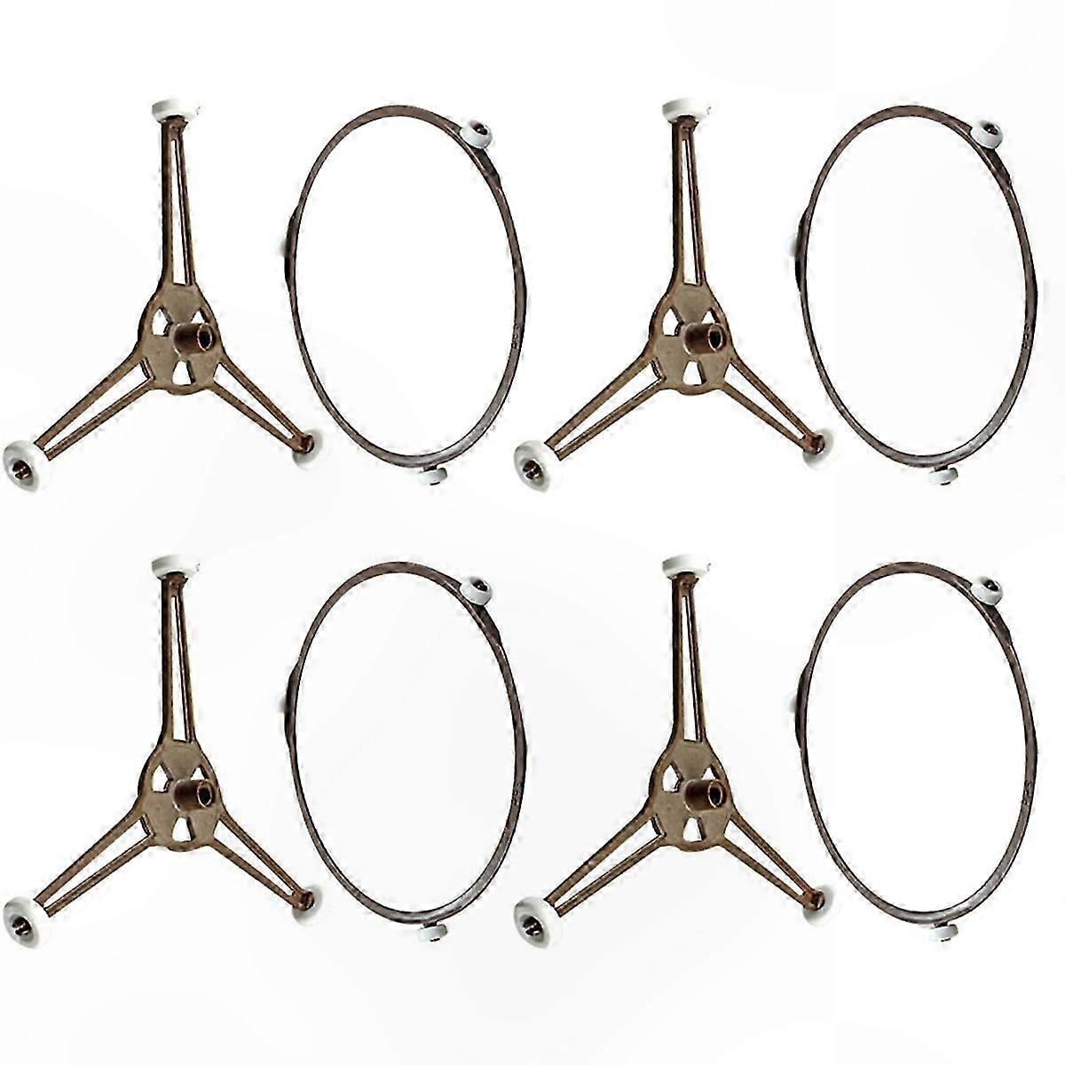 Microwave Turntable Ring Plate Roller Stand for Even Heating Easy Install Oven Accessory