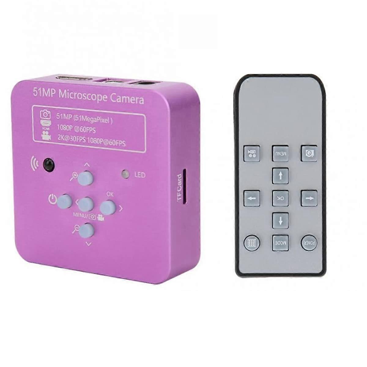 51MP Industrial Microscope Camera 60FPS Full HD USB Digital Microscope for Electronics Inspection