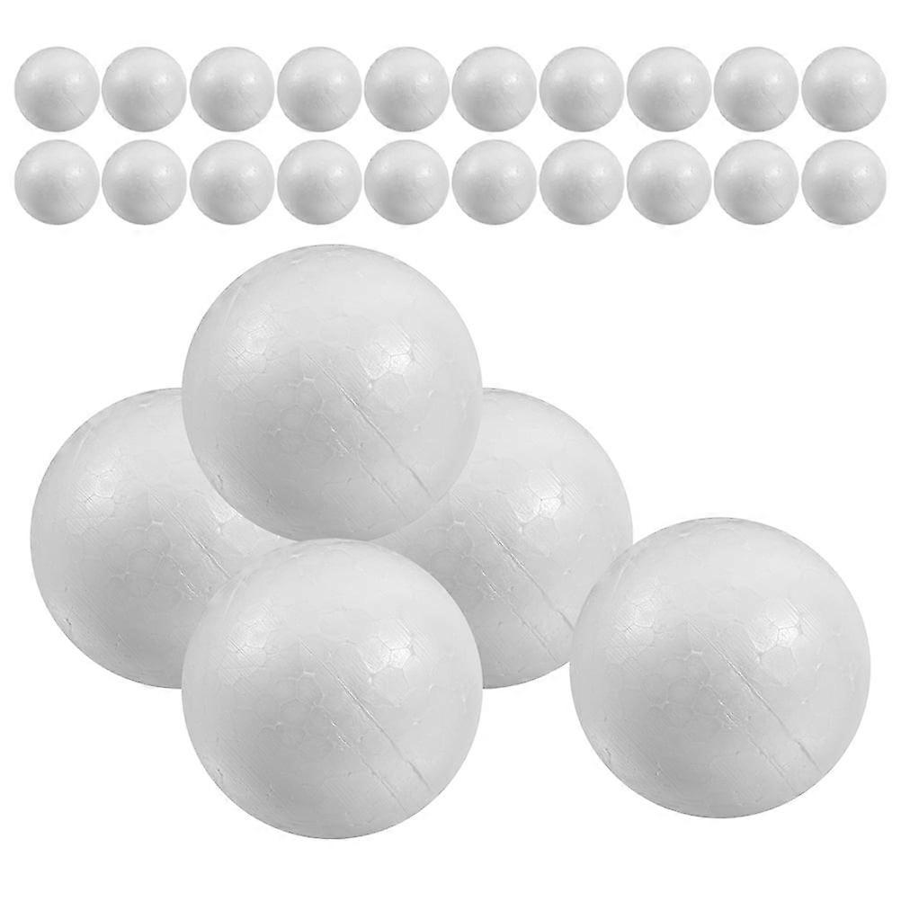 Foam Balls White Polystyrene 25Pcs 1.97in Diameter