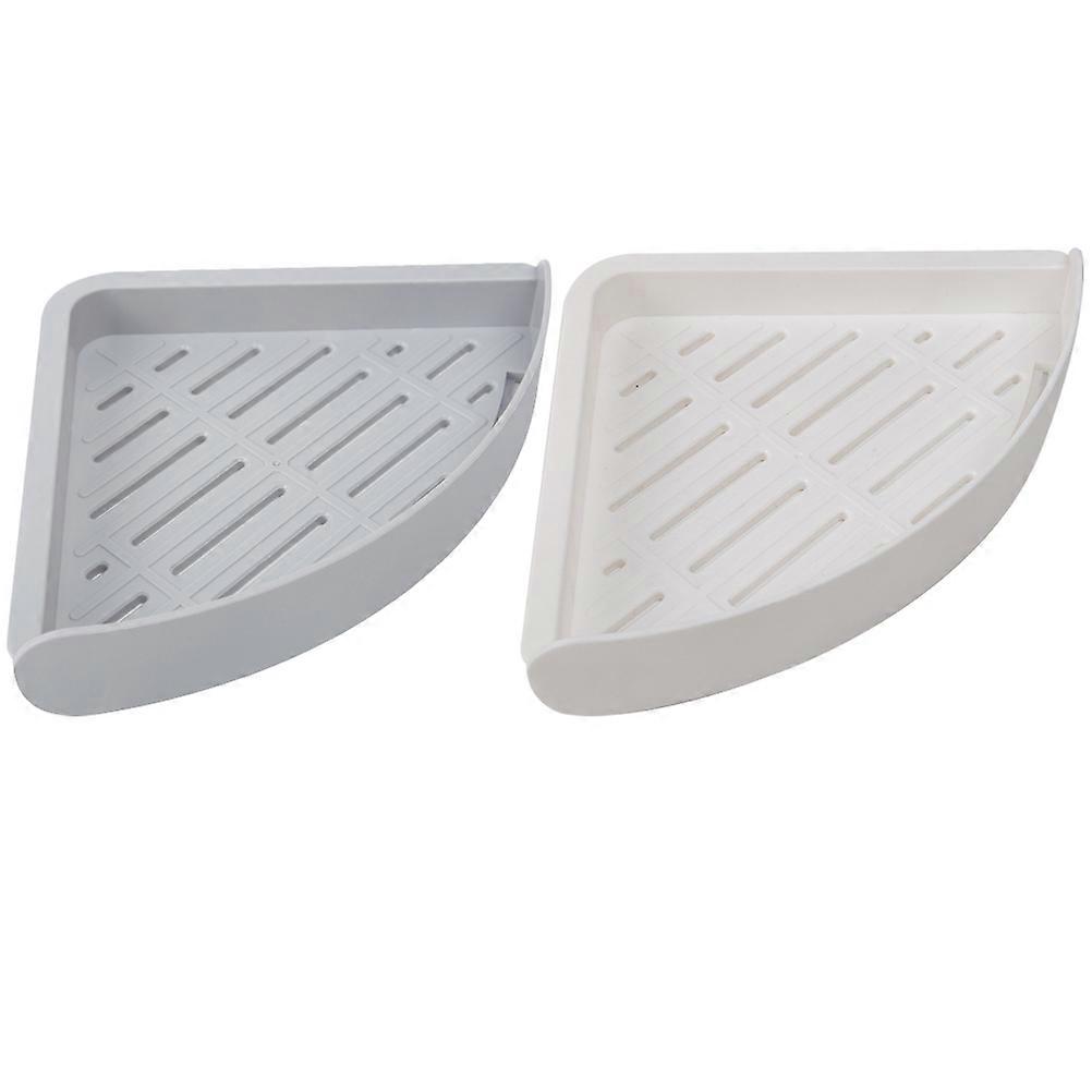 Wall Mounted Corner Shelf Triangular Storage Racks for Storage 4Pcs