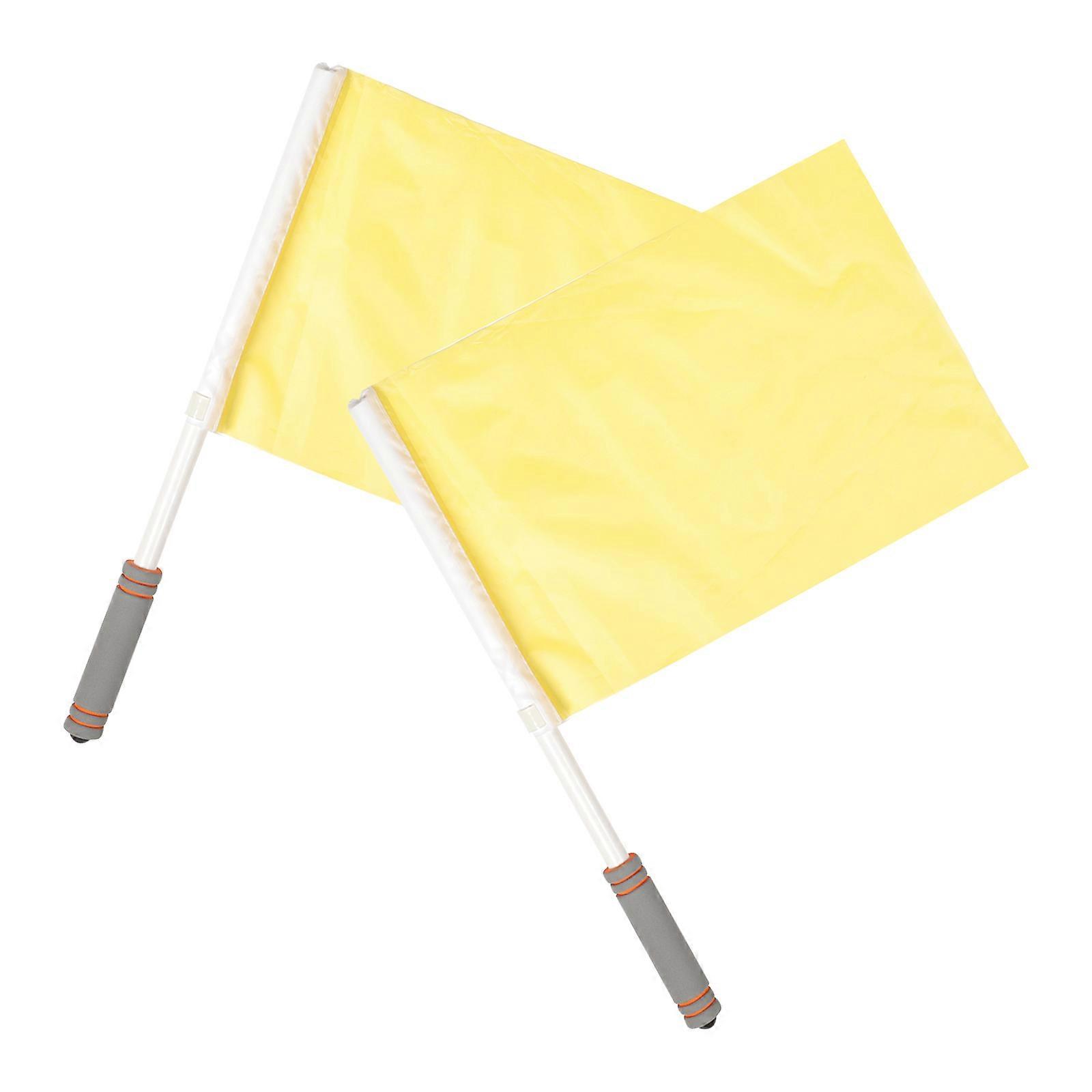 Referee Signal Flags 4Pcs Commanding Flags for Outdoor Matches