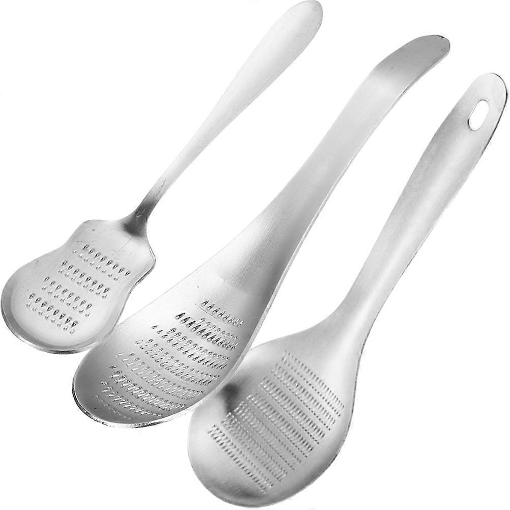 3Pcs Household Ginger Grinders Stainless Steel Multi-Function Garlic Mincers