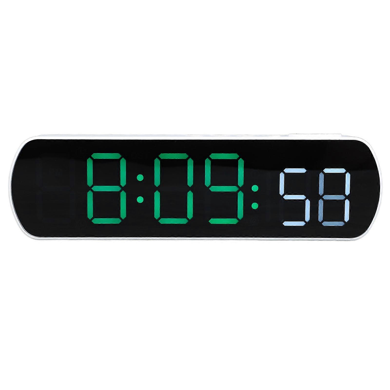 LED Digital Clock Can Be Hung Multi-function Countdown Bedroom Table Clock Green