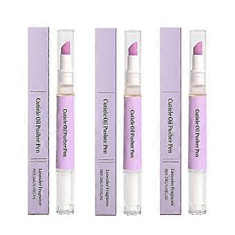 3x Cuticle Pusher & Oil Pen, 2ML Nail Care Pen, Gentle Cuticle Remover & Nail Growth Oil Pen for Dry & Damaged Nails, Hangnails-lxb