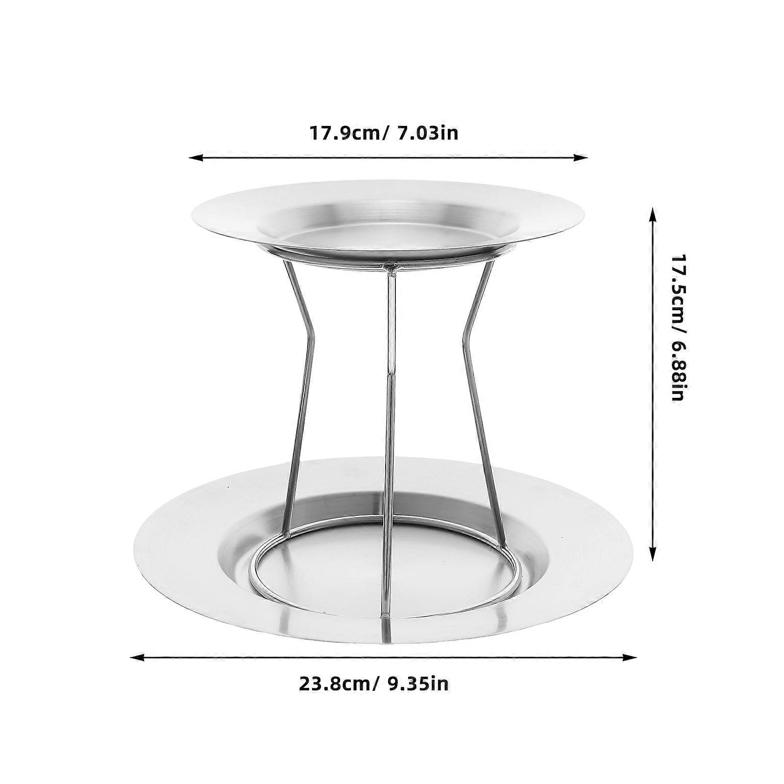 Seafood Display Rack Double Layer Seafood Tower Stand for 1Set Serving