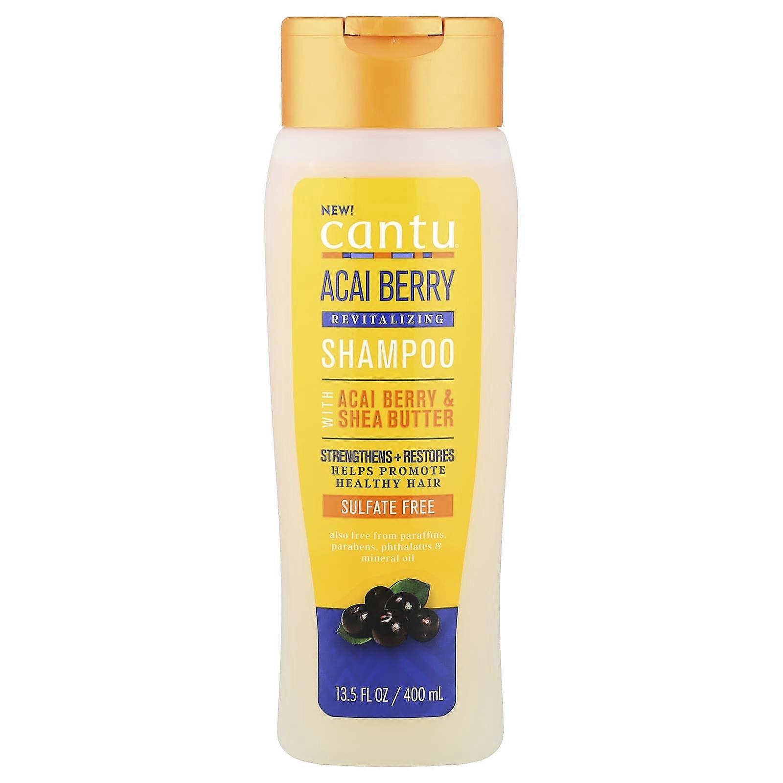 Cantu, Revitalizing Shampoo, Acai Berry, 13.5 fl oz (400 ml), 3-Pack