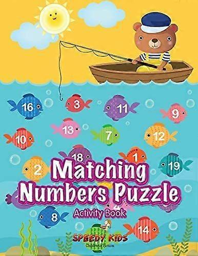 Matching numbers puzzle activity book
