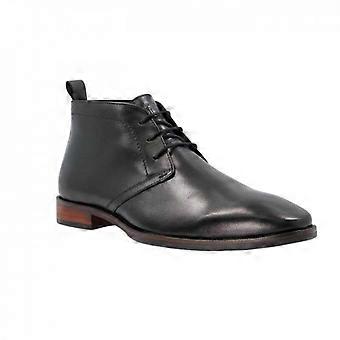 Dune London Mens Mervin Leather Low Heel Chukka Boots
