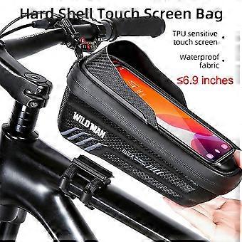 Neue Fahrradtasche Rahmen Front Top Tube Fahrradtasche Wasserdicht 6,6 in Telefon Fall Touchscreen Tasche Mtb Pack Fahrrad Zubehör