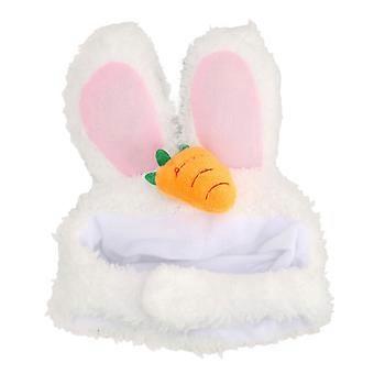 Cat Rabbit Ear Hat Cute Funny Soft Plush Adjustable Rabbit Ear Pet Headband for Cats Small Dogs
