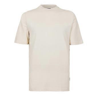Boss Mens Plain Mock Neck T-Shirt