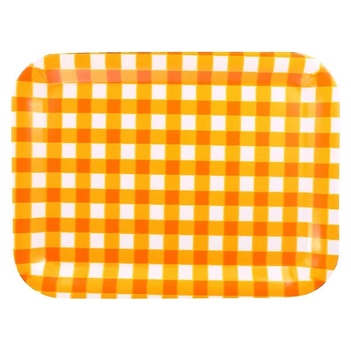 Rectangular Food Tray Tray for Kitchen Use 1Pcs Yellow Serving Plate