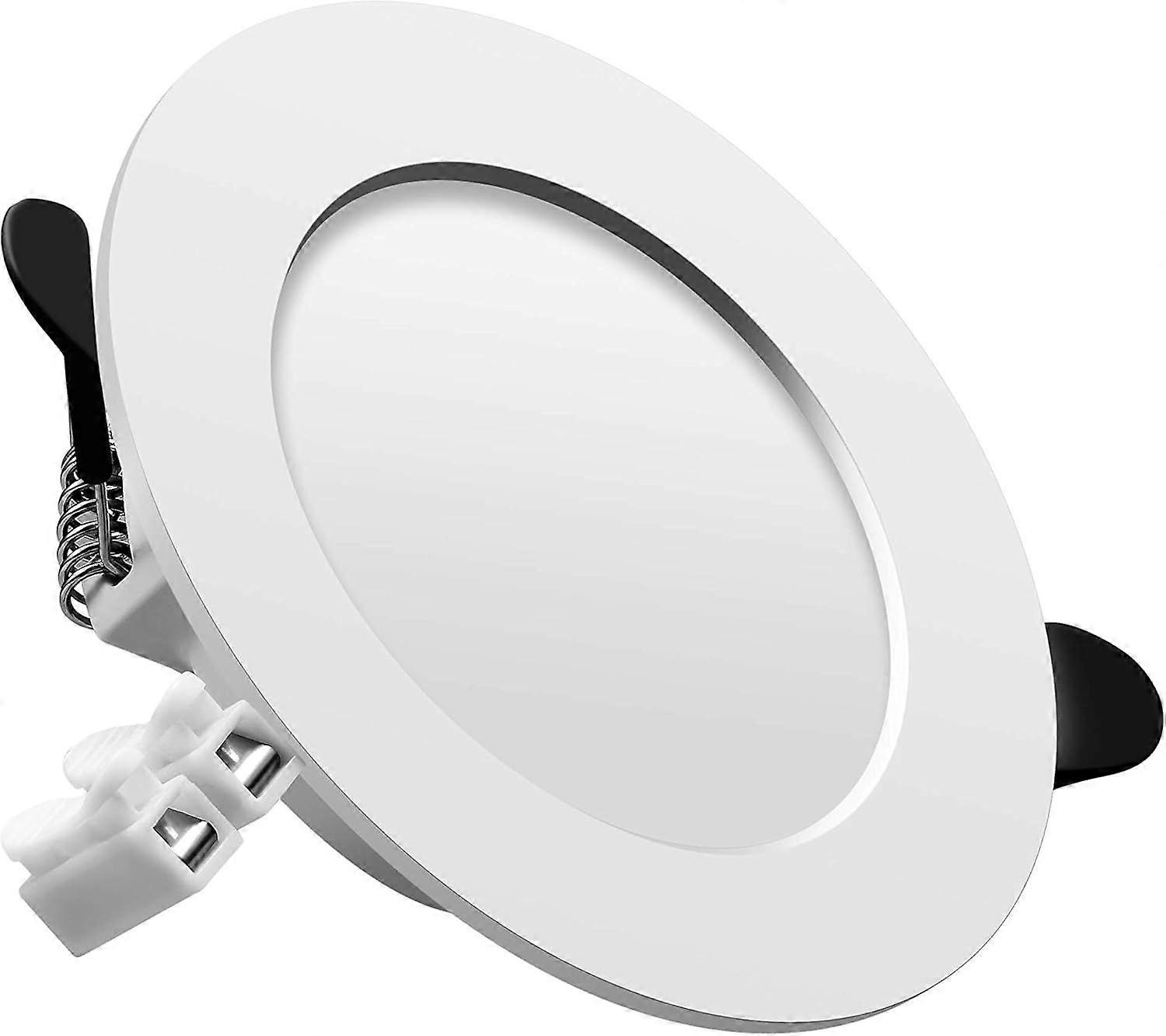Extra Flat Round LED Recessed Ceiling Downlight, 7W, 520lm, IP40