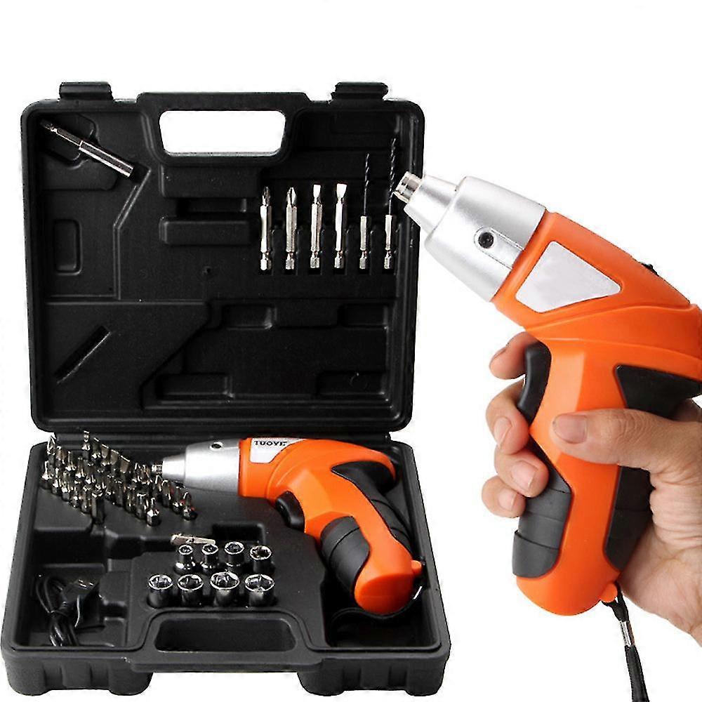 Electric Screwdriver Rechargeable Set With 45pcs Accessory Kit High Quality