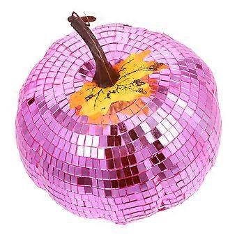 Pumpkin Decorations: Halloween Disco Pumpkin Model - Artificial Statue For Indoor Decorations - Mirror Ornament For Desk Table And Office
