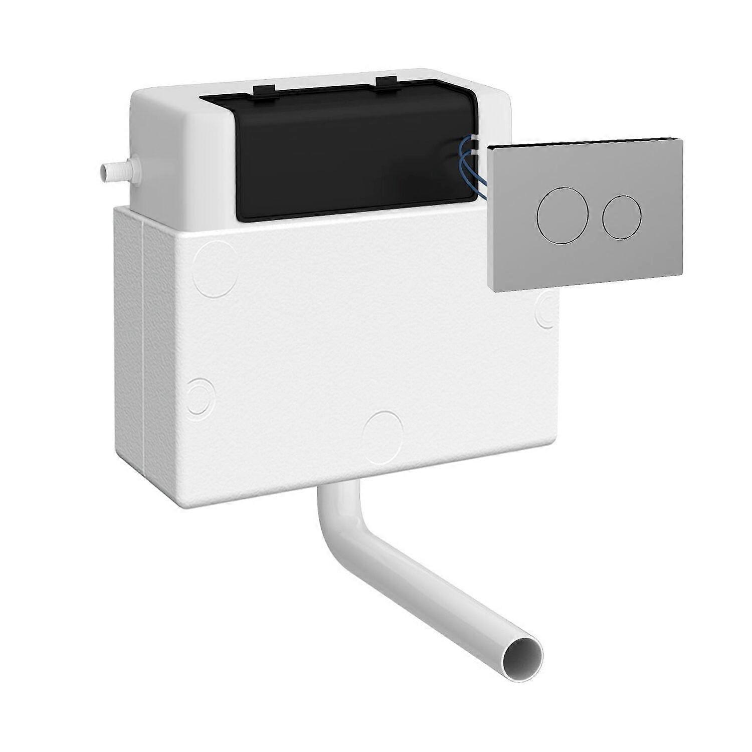 Dual Pneumatic Cistern & Chrome Push Button