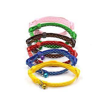 Hundehalsband mit Glöckchen, gepunktet, 2er-Pack