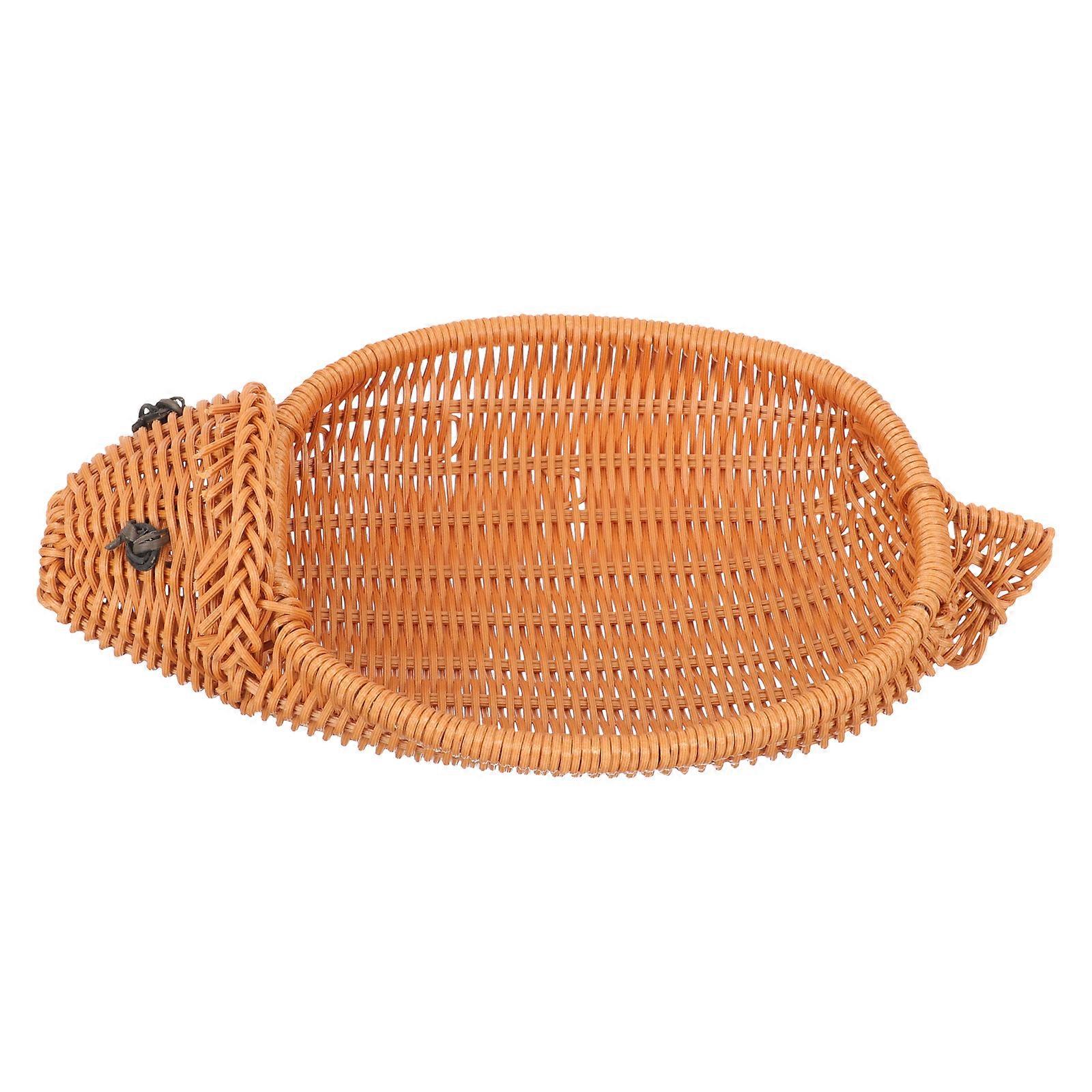 Fish Shaped Woven Basket for Storage Use Multi-Function Basket