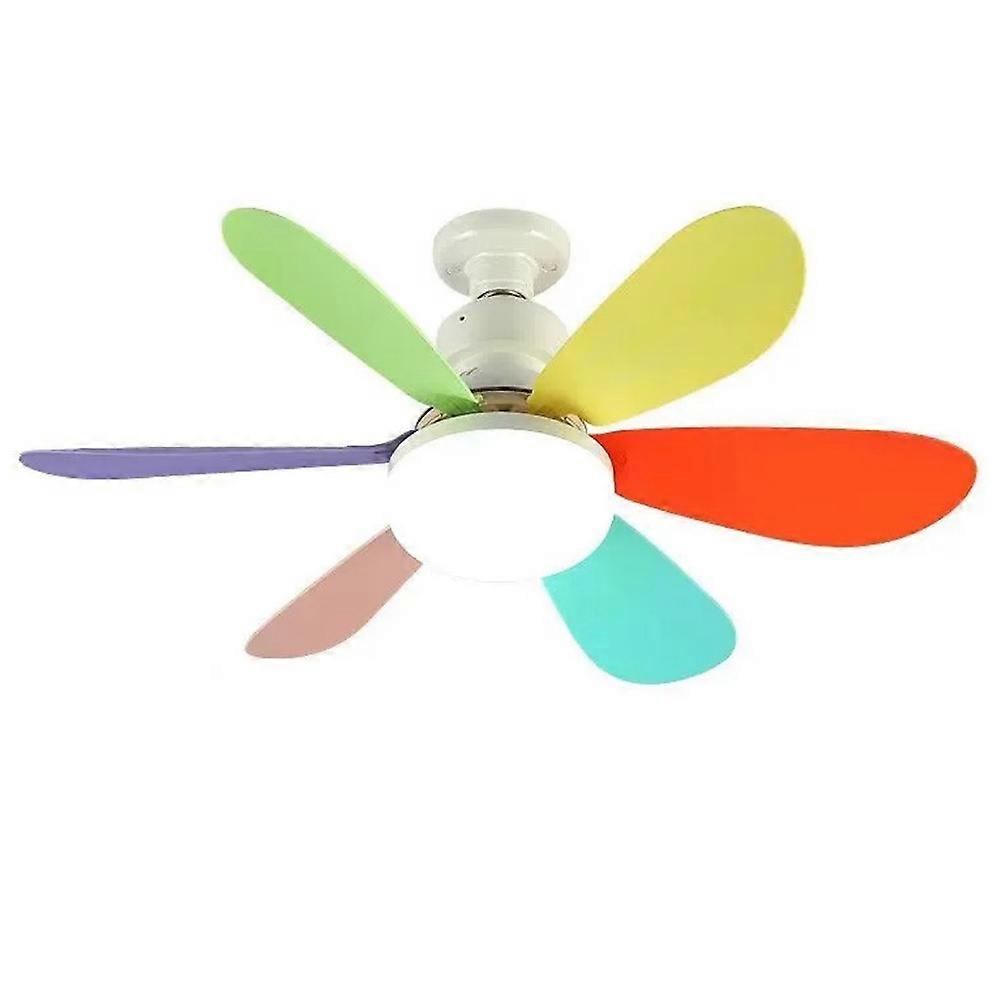 Dimmable LED Ceiling Fan with Remote Control, E27 Base for Home Decor
