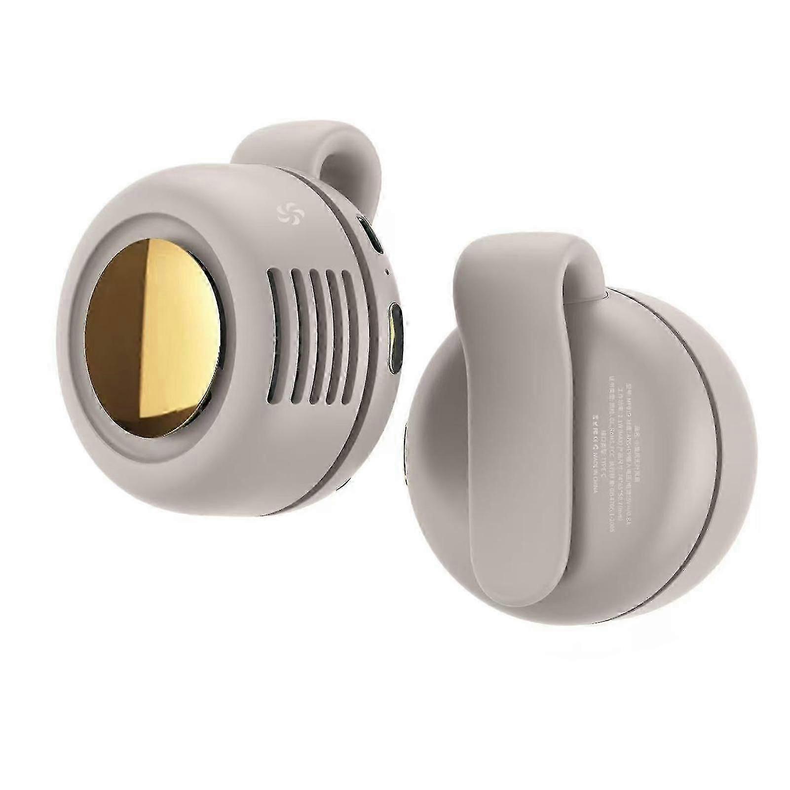 Personal Bladeless Fan Grey & Compact & Modern compatible with Tech Enthusiast High Tech