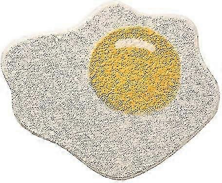 Liseng Funny Bathroom Rug Egg Pattern Entryway Kitchen Bedroom Chic Doormat