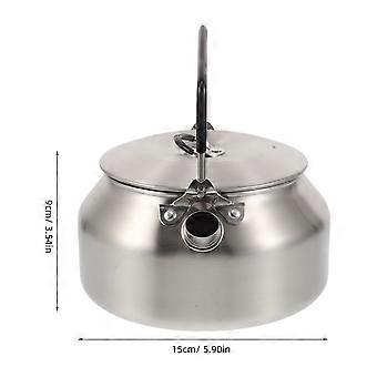 Portable Outdoor Whistling Stovetop Tea Kettle Stainless Steel 1 L