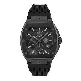 Philipp Plein Herren Uhr Analog Quarz HEXAGON PHANTOM CHRONO PWHHA0326