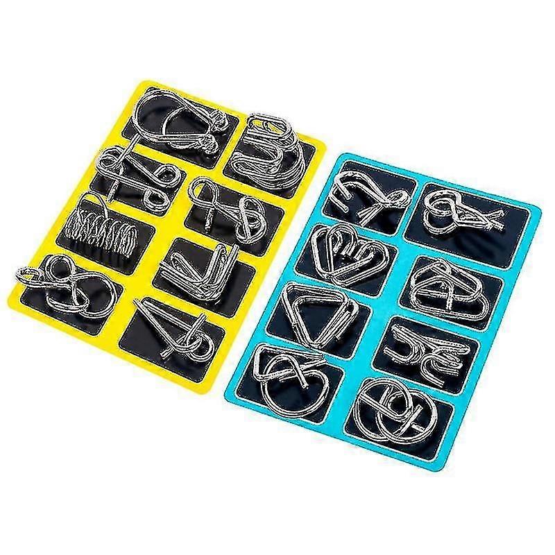 16pcs Brain Puzzle Set