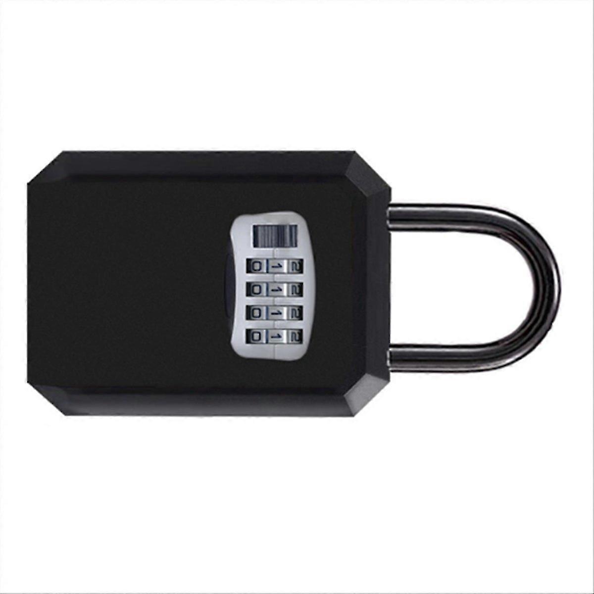 4Digit Code Box Wall-Mounted Password Key Box No-Drilling Required A