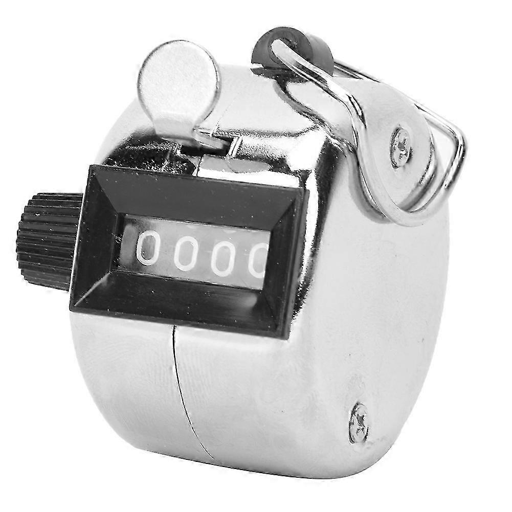 4-Digits Hand Tally Counter with Hook Plastic Knob Reset