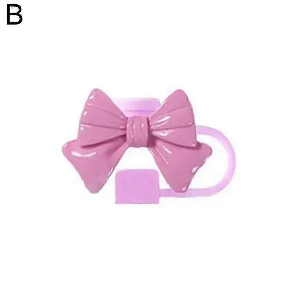 Soft Silicone Bow Cap 10mm Straws
