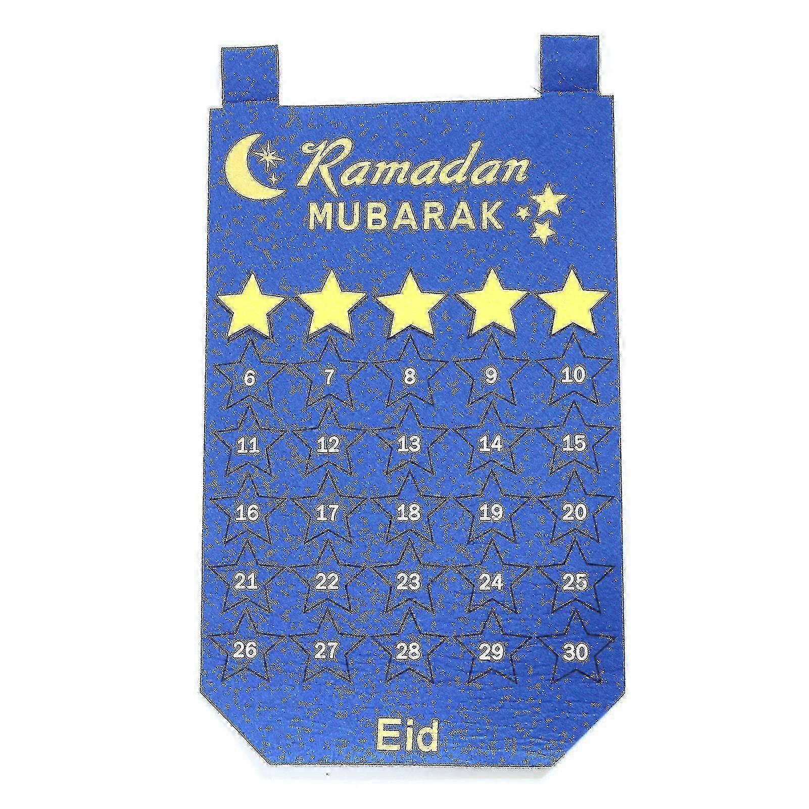 Durable Felt Eid Calendar With 30 Stickers