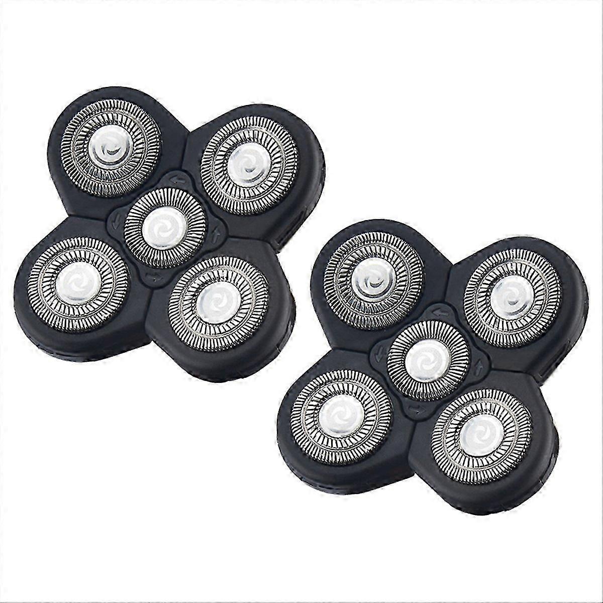 2PCS Replacement Shaver Head Electric Shaver 5 Cutter Floating Head