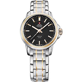 Swiss Military Swiss Quartz Analog Woman Watch with SM34040.12 Stainless Steel Bracelet