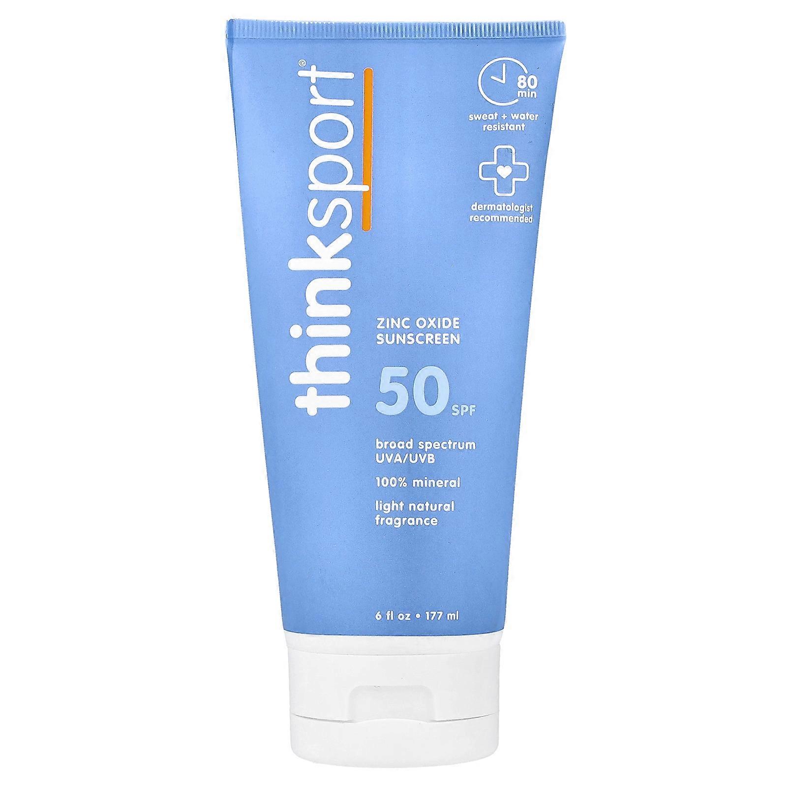 think, Thinksport, Sunscreen, SPF 50, 6 fl oz (177 ml)