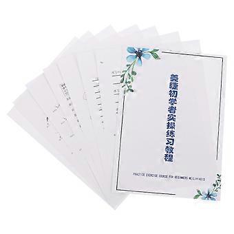 Eyelash Extension Practice Chart for Grafting with Lash Mapping Sheet for Beginners
