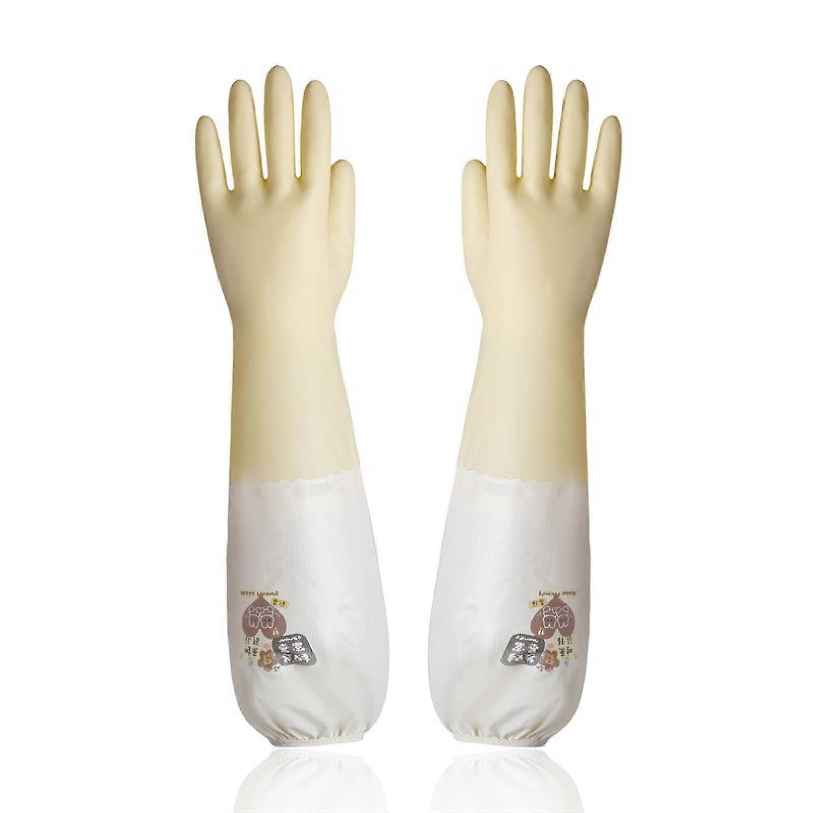 Durable Fleece-Lined PVC Housework Gloves