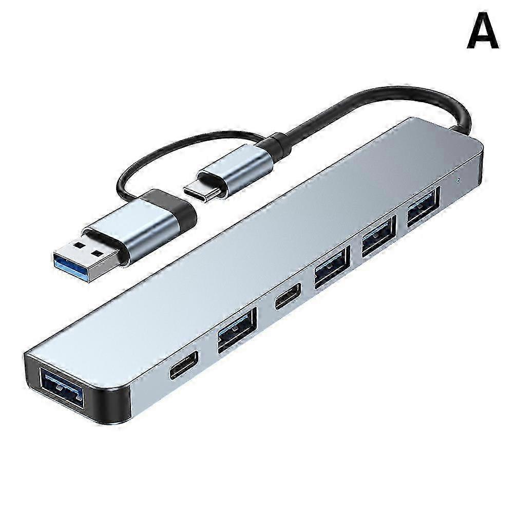 Compact 8 Port Type-C Hub USB3.0 Ready