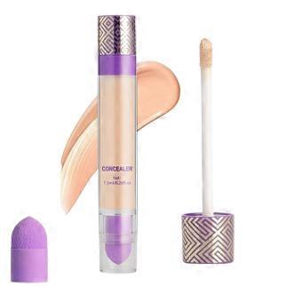 Concealer Stick Full Coverage DualEnd Design with Brush Long Lasting Waterproof for Dark Circles 01#