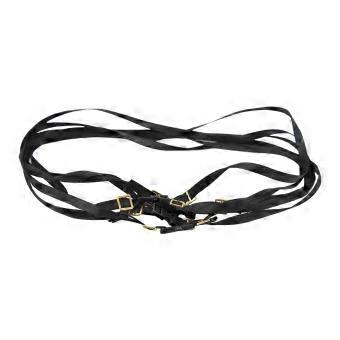5pcs 1/10 Scale RC Tie Down Straps Sturdy Length Adjustable Luggage Rope Roof Rack Tie Down Straps for RC Black