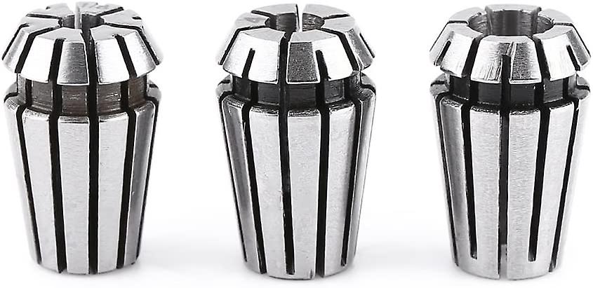 3 Piece ER11 Kit 65Mn Spring Collet, Motor Shaft Collet Chuck - Made of High Quality 65Mn Spring Ste