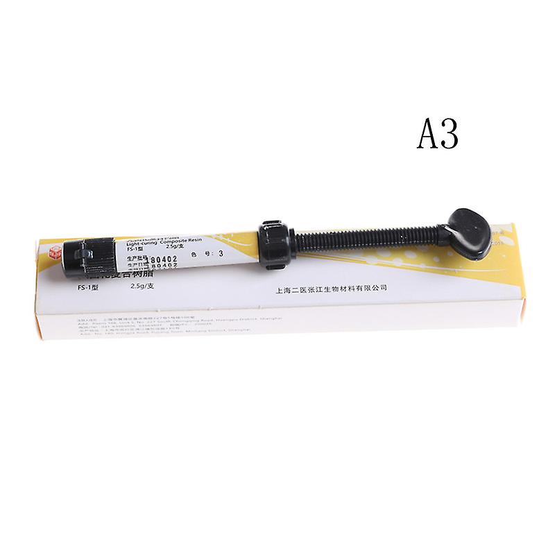 Universal Dental Syringe Composite Curing Light Resin Dental Materials A1 A2 A3
